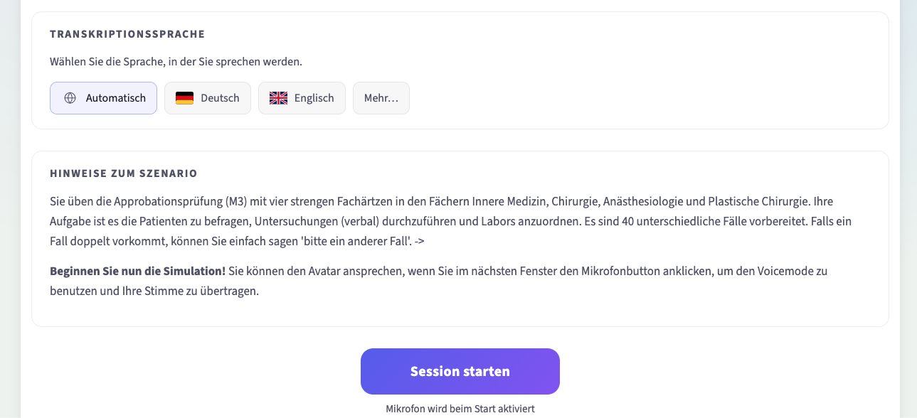 Medizinische Fallfrage Approbation